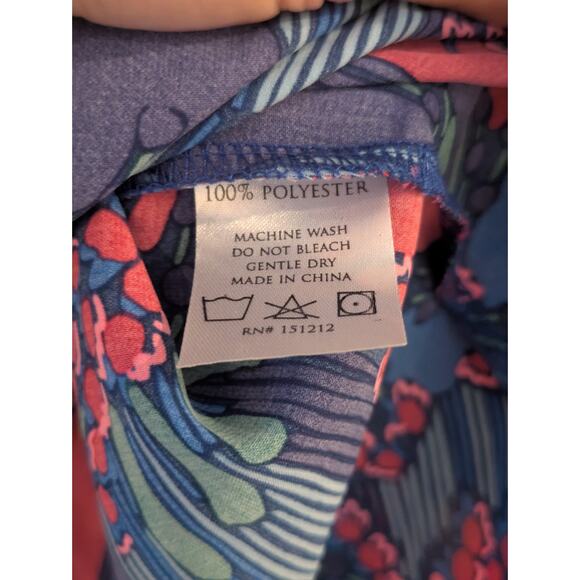 MICHELLE MCDOWELL multicolor womens blouse top size large in GUC - Picture 4 of 7